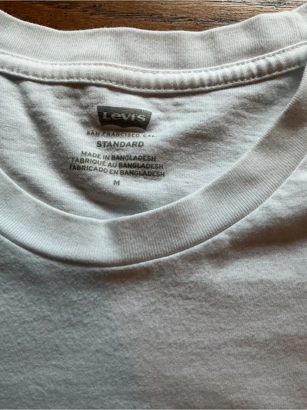 Levi's White Short-Sleeve Tee with Coastal Wave Logo